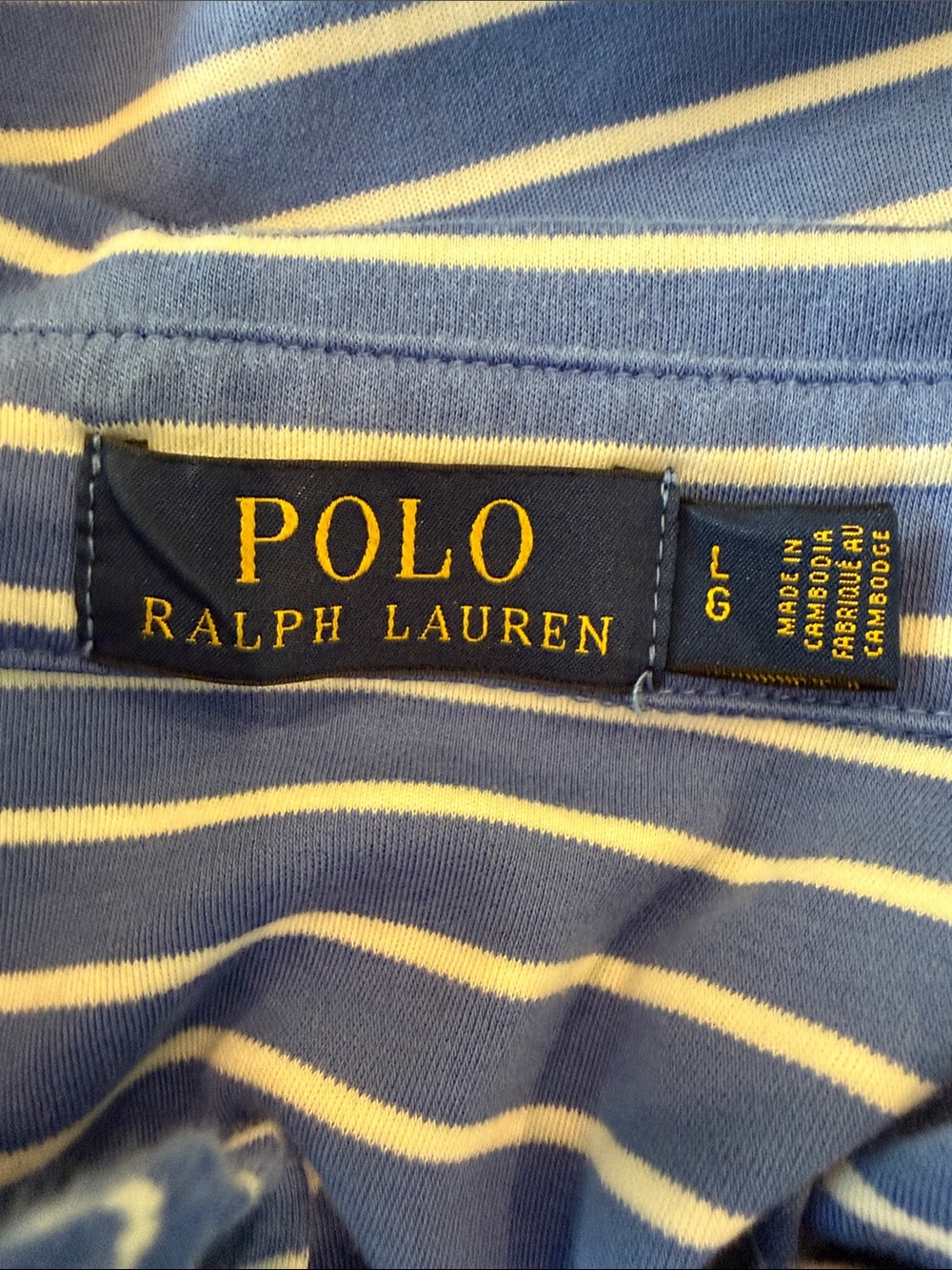 Polo by Ralph Lauren Royal Blue & White Striped Polo - Picture 10 of 11